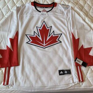 Canada World Cup of Hockey Adidas Away Jersey Size Large NWT
